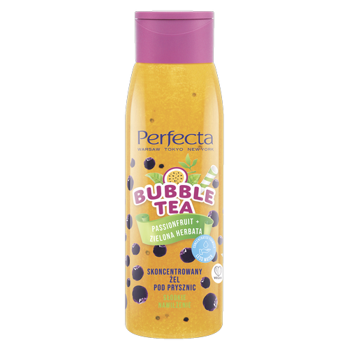Perfecta Bubble Tea – skoncentrowany żel pod prysznic Passionfruit + Zielona Herbata